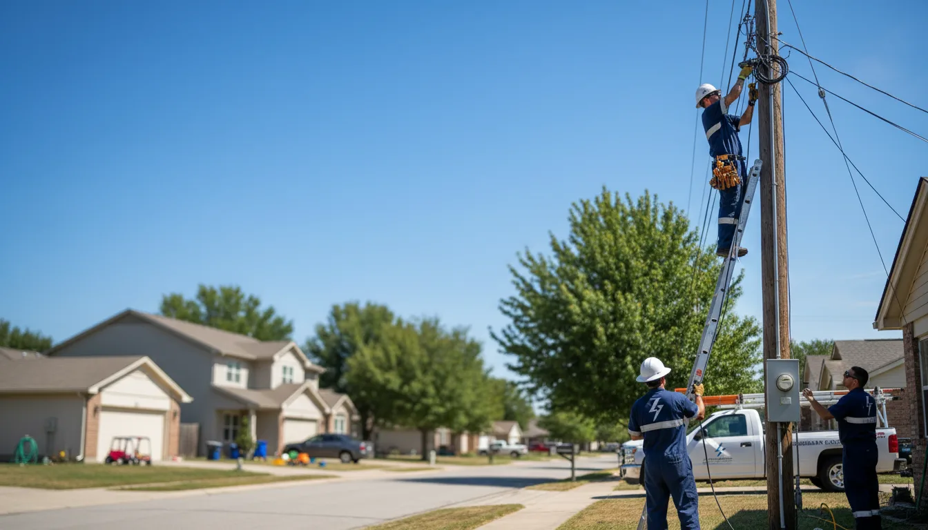 Residential electrician providing installation services in Lamar, PA